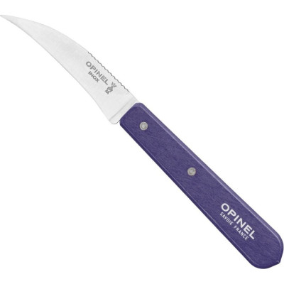 Нож столовый Opinel №114, деревянная рукоять, блистер, нержавеющая сталь, фиолетовый